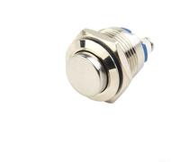 12V 16mm Waterproof Metal Push Button Momentary Switch for Electric Circuits and Starters