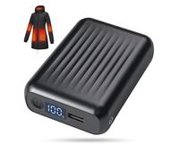 12V 18400mAh Heated Jacket Battery Pack - Heated Vest Battery Bank with LED Display and 1Adapter Cables, Universal DC Head, Suitable for Toptot Outdoor Heated Jackets