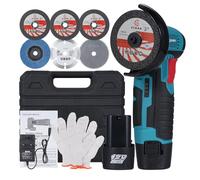 12V 19500rpm Electric Grinding Tool Multifunctional Angle Grinder Handheld Cutter for Cutting Polishing Ceramic Tile Wood Stone Steel