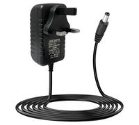 12V 1A Power Supply Adapter, 12W AC to DC Converter Charger with 5.5x2.1mm & 5.5x2.5mm DC Plug, Universal 12V Adapter for CCTV Cameras Routers LED Strip Keyboards Home Appliances, 2M