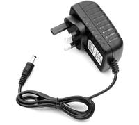 12V 1A Power Supply Adapter AC 100-240V to DC 12W Universal Driver Transformer 5.5mm x 2.1mm UK Plug for CCTV Camera, Kids Electric Ride on Car, SUV, Motorcycle, Sports Car (Black)