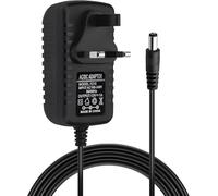 12V 1A Power Supply Adapter UK, AC/DC 100-240V to DC 12V 1A 12W Converter Adapter with 5.5x2.5 & 5.5x2.1 DC Plug Universal 12V Adapter for CCTV Cameras Routers LED Strip Lights Yamaha Keyboards