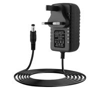 12V 1A Power Supply Adapter UK Plug AC/DC Adapter 100-240V 50/60Hz to DC Charger 12V 1A 12W 5.5mm x 2.1mm for Home Appliances CCTV Cameras Routers LED Strips Yamaha Keyboards ADSL Modems and More