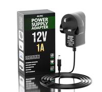 12V 1A Power Supply for LED Strip Lights, AC 100-240V to DC 12V 2A Power Supply Adapter UK plug,Wall Charger,5.5mm x 2.1mm Jack for Audio/Video, Router, Security Camera (1A)