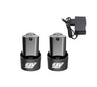 12V 2.0Ah/3.0Ah/4.0Ah Universal Rechargeable Lithium Battery Suitable Compatible for Electric Drill Screwdrivers Angle Grinders Tools(2pcs-2.0Ah-Charger)