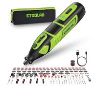 12V 2.0Ah Battery Multitool (Li-Ion) 140pcs Rotary Tool Set with 5 Gears, 5000-38000rpm, Fast Charging Time, High Battery Life for