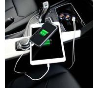 12V 2 Way Dual USB Car Charger Socket Splitter Power Adapter with Adjustable 90 Degree Angle and LED Indicator for Safe and Efficient Charging