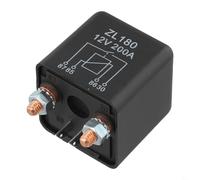 12V 200A Automotive Relay With 4-Terminal, 2 Pin Footprint, Silver Alloy Contacts, Flame Retardant Housing For Car, Truck, Motor Boat, And Split Charging Systems