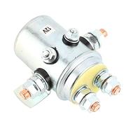 12V 200A Winch Relay Solenoid, ATV Winch Contactor with Normally Open Contacts, Universal Replacement for ATV UTV Marine Winch Systems, Plated Cover and Copper Coil for Ru