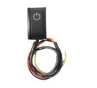 12V 200mA Car Accessory DIY ON/OFF White Light Paste Type Latching Black Push Button Switch IDGTTLDF