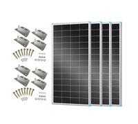 12V 200W 16BB N-Type High Efficiency Monocrystalline Solar Panel - 175W / 4 Pieces with Z Bracket