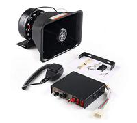 12V 200W 9 Tones Loud Car Warning Alarm Police Siren Horn Speaker PA with Handheld Microphone System for Truck,Police,Vehicles,Car,SUV,ATV,Ambulance