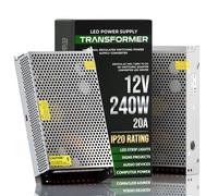12V 20A 240W, Universal Regulated Switching Power Supply, Ip20 Protection Power Supply For Ac 100-240V To Dc 12V Led Driver.