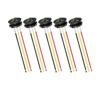 12V 20A Circular Switches With LED Lighting & Attaches Cables Round Set Designs For Professional Electrician Marine Control Panel