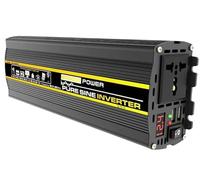 12V 220V 8000W Pure Sine Wave Voltage Convert Transformer Portable Smart Digital Display Off-grid Power Inverter(220V 60hz)