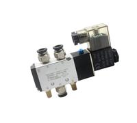 12V 24V 110V 220V 4V110-06 Valve Single Coil 2 Position 5 Wayic Valve Solenoid Valve Electric Valve Magnet Valve(with 8mm Fitting,AC380V)