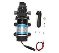 12V/24V 120W Electric Water Pump 10L/m Self Priming Diaphragm Pump 1.5m 8G for High Pressure Washer, Water Spray, Pesticide Spraying(24V 3210YD-24-120FS)