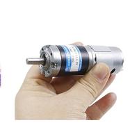 12V 24V 12W DC Planetary Gear Motor 28MM Adjustable speed CW CCW MY28GP-385 Carbon Brusht for Automation Equipment(12V 16RPM,Motor and bracket)
