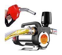 12V/24V/220 Fuel Transfer Pump for Kerosene, 990W Self-Priming Pump, Automatically Stop Electric Oil Pump Fuel Dispenser(Set Meal 6)