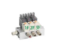 12V 24V 220V Miniature Pneumatic Solenoid Valve Combination Positive Pressure Negative Pressure Use 2/3 Way NC Valves(101-220V-6,8F)