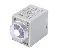 12V 24V 220V Power On Delay AH3-3 Timer 0-6 min Relay With Socket Base PF083A(DC24V,0-6second)