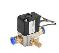 12V/24V/220V VT307/VT307V Series High Frequency Solenoid Valve VT307-3/4/5/6G1-01/02 Vacuum Valve VT307-3/4/5/6G-01 1Pcs(Vt307v-3g1-01,with 10mm Fittings)