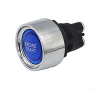 12V 24V 50A Car Engine Start Push Button Keyless Ignition Switch with LED Light for Race Cars - Wide Compatibility 22mm Dashboard Mount Red(Blue)