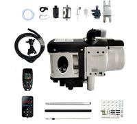 12V 24V 5KW Diesel Water Parking Heater, Engine Preheater Coolant System with LCD Remote, Hydronic Fuel Liquid Heater for Heavy Duty Trucks Caravans and Boats
