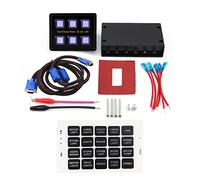 12V 24V 6 Gang LED Switch Control Panel Box, Touch Screen Switch Panel Compatible with Car and Boat,Mountain Climbing Tools