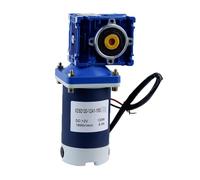 12V 24V 60W DC Worm Gear Motor With Single Output Shaft With Self-locking Adjustable-speed High Torque for Boat, Car, Fan, Home Appliance(70RPM,RV30 24V)