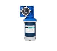 12V/24V 90W NMRV30 DC Worm Gear Motor With Single Output Shaft RV30 Adjustable-speed CW CCW High Torque DC Motor(26rpm,24V)