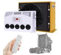 12V/24V AC Unit, Split-TypeTruck Cab Air Conditioner, Mini Split Conditioner Cooling Rapidly for Semi Trucks Bus Caravan, Rig Sleeper, Trucks, RV, Vans, Buses, Low Noise
