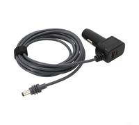 12V-24V adapter cable for Starlink for Mini car charger with digital voltmeter, PD fast charging protocol support, and waterproof B male connector (300CM)