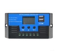 12v 24v Auto Recognize Solar Charge Controller 10a 20a 30a Lcd Display Light Sensor Timer Overcurrent Short Circuit Protection For Acid Lithium For Battery Photovoltaic Power Regulation Device(20A)