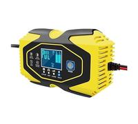 12V 24V Automatic Smart Battery Charger 3 Stage Car For GEL WET Starter Powerful Rapid Charging(Yellow)