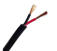 12V 24V AUTOMOTIVE 2/3/4/5/7 CORE THINWALL RED/BLACK CAR CABLE WIRE ROUND/FLAT (Round 2 Core 0.5mm² 11Amps, 50 Metres)