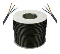12v 24v Automotive Cable 2/3/4/5/7/13 Multi Core Cable Wire Flat/Round (Round 3 Core, 8.75 Amps, 1.0mm, 30 Metres)