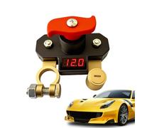 12V 24V Battery Cut Off Isolator - Rotary Manual Car Battery Disconnect With Digital Display For RV Boat Truck Van Camper Trailer ATV Power Shut Off Control System