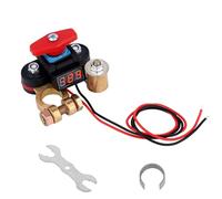 12V 24V Battery Disconnect Switch Top Post, Heavy Duty Cut Shut Off Switch with LED Digital Display High Conductivity Pure Copper Manual Rotary Battery Kill Circuit Breaker for Car Truck RV Boat