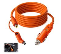 12V-24V Car Charger Cable for Portable Power Station - DC7909/DC8020 Cigarette Lighter Cord 14AWG DC 8mm - Compatible with Jackery Explorer, BLUETTI EB Series Goal Zero Yeti Anker (2M)