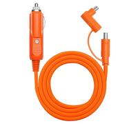 12V-24V Car Charger DC7909/8020 Cigarette Lighter Charging Cable 2M(6.6ft) Compatible with many Portable Power Station for Cars Trucks Buses and more Device