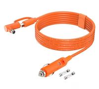 12V-24V Car Charger DC7909/DC8020 Cigarette Lighter Charging Cable for Jackery Explorer 1000 V2/500/300/240 BLUETTI EB3A/EB70/EB70S Goal Zero Yeti Anker Portable Power Station 14AWG DC 8mm (2M/6.6FT)