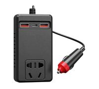 12V/24V Car Charging Inverter Power Adapter 150W 4 Intelligent USB Ports For Laptops Phones Travel Essential Fast Charging Car Adapter