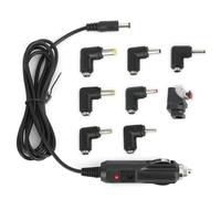 12V/24V Car Cigarette Lighter Adapter, 5FT DC Power Cable with 8 Universal Connectors, 2A Power Supply Cord for Car GPS, DVD Player, Camera & Electronics