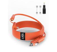 12V/24V Car Cigarette Lighter Charger Cable 14AWG Compatible with Jackery/BLUETTI/Anker/GRECELL/Goal Zero Yeti/Westinghouse Portable Power Station DC7909/8020 (DC7909/8020)