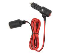12V/24V Car Cigarette Lighter Extension Cord, 10-15A Output Cigar Lighter Male Female Plugs Male to Female Socket