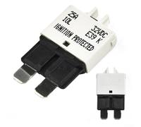 12V/24V Car Circuit Breaker Blade Fuse 5A to 30A Resettable for Auto and Marine Use (25A)