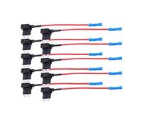 12V 24V Car Fuse Blades Holder Circuit Adapter Protector Splitter ATM APM Tap Micro Connector Truck Automobile Accessories(Medium x10)