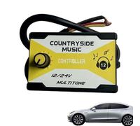 12V-24V Car Horn Sound Controller - 8-Way Multi-Tone Electric Horn Music Box - Electronic Control Unit For Air Horns & Speakers - Adjustable Volume Sound Effect Module For Cars, Trucks & HGVs