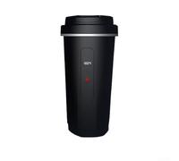 12V 24V Car Kettle Stainless Steel | 500ml Portable Travel Water Boiler with 4 Temp Settings | Leak-Proof Anti-Scald Electric Cup for Truck SUV RV Camping Office
